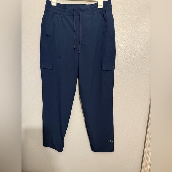 L.L. Bean Blue Cargo Pants Straight Leg - Picture 1 of 8